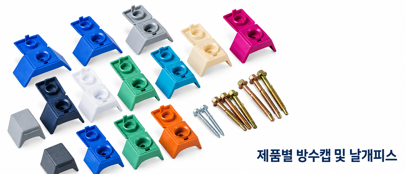 방수캡과 PoSSEN 스크류 체결 모습